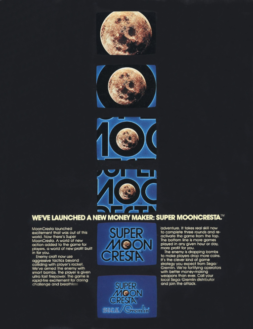 Super Moon Cresta (Gremlin, bootleg) [Bootleg] Arcade Game Cover